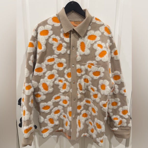 BNWT Jacquemus Le Chemise Neve Fleurs Heavyweight Cardigan Unisex Large $950 - Picture 7 of 13